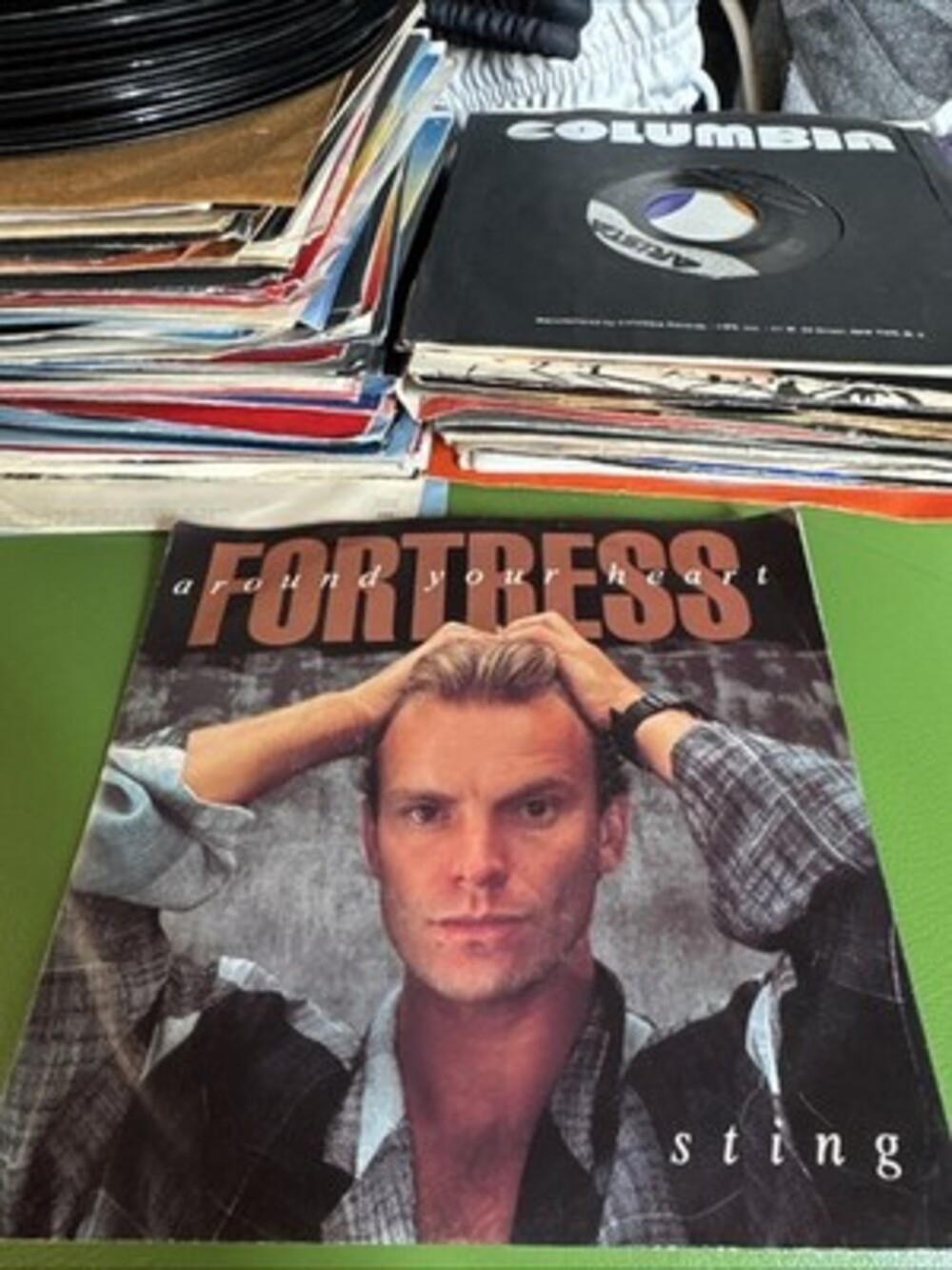 Sting "Fortress Around Your Heart" 45 Tested Vg+ Jukebox Picture Sleeve